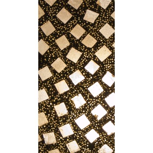 Lampada da tavolo in vetro mosaicata Gold Reflection h. 32 cm.