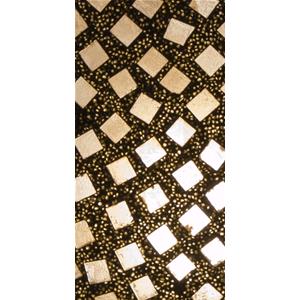 Lampada da tavolo in vetro mosaicata Gold Reflection h. 32 cm.