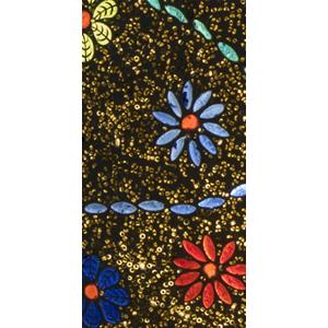 Lampada da tavolo in vetro mosaicata Floral Gray h. 32 cm.