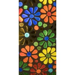 Flower Garden Handmade Lamp in mosaic glass h. 25 cm.