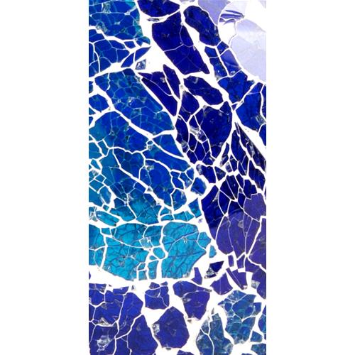 Blue Bay Handmade Lamp in mosaic glass h. 25 cm.