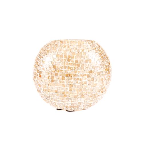 Lampada da tavolo in vetro mosaicata Artist's Yellow h. 23 cm.