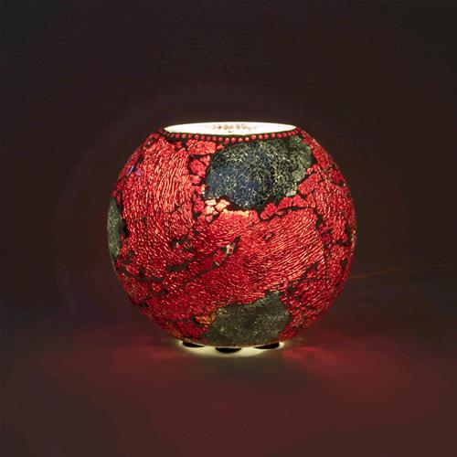 Vulcanic Eruption Handmade Lamp in mosaic glass h. 32 cm.