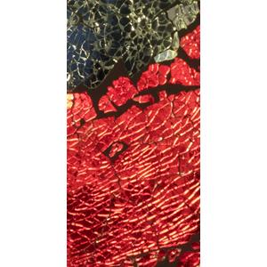 Vulcanic Eruption Handmade Lamp in mosaic glass h. 32 cm.