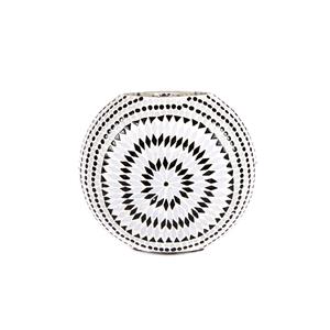 Lampada da tavolo in vetro mosaicata Yin & Yang h. 23 cm.