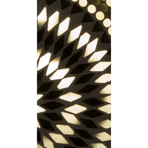 Yin & Yang Handmade Lamp in mosaic glass h. 17 cm.