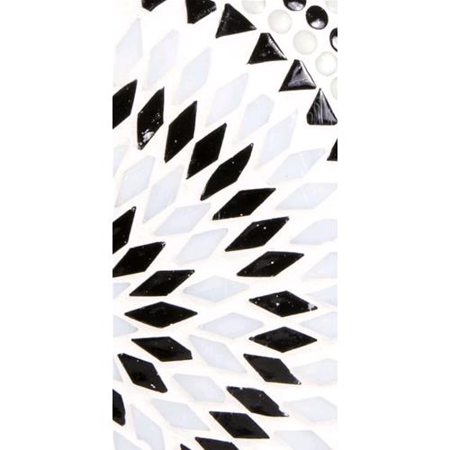 Yin & Yang Handmade Lamp in mosaic glass h. 17 cm.