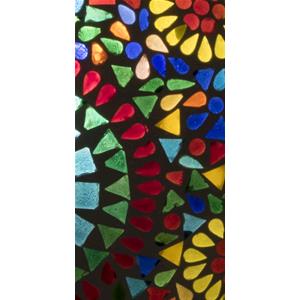 Rainbow Handmade Lamp in mosaic glass h. 25 cm.