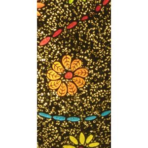 Lampada da tavolo in vetro mosaicata Floral Gray h. 23 cm.