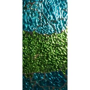 Lampada da tavolo in vetro mosaicata Green Bay h. 21 cm.