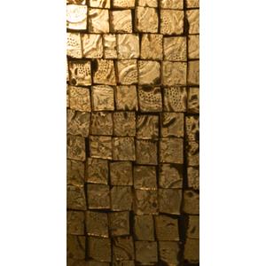 Lampada da tavolo in vetro mosaicata Artist's Yellow h. 21 cm.