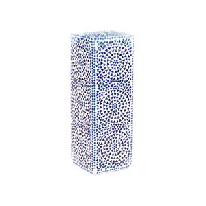 Lampada da tavolo in vetro mosaicata Blue sauna h. 45 cm.