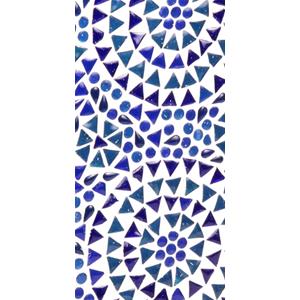 Lampada da tavolo in vetro mosaicata Blue sauna h. 45 cm.