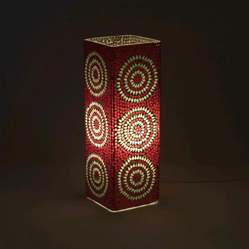 Lampada da tavolo in vetro mosaicata Sunset h. 45 cm.