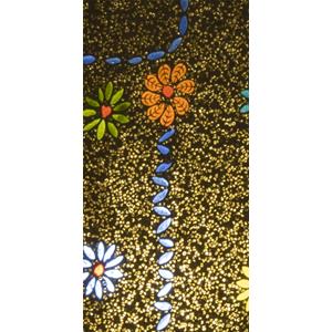 Floral Gray Handmade Lamp in mosaic glass h. 45 cm.