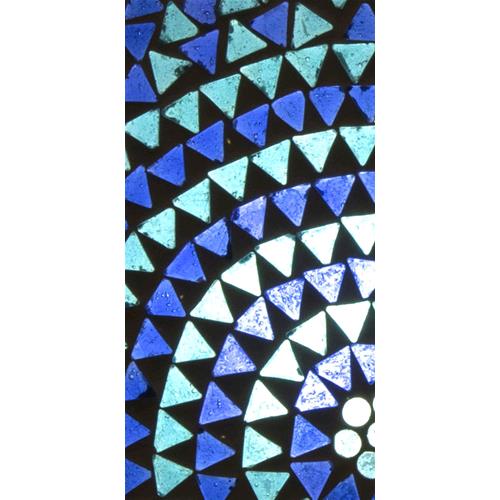 Blue Sauna Handmade in mosaic glass h. 24 cm.