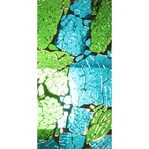 Applique in vetro mosaicata Green Bay h. 24 cm.