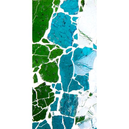 Applique in vetro mosaicata Green Bay h. 24 cm.