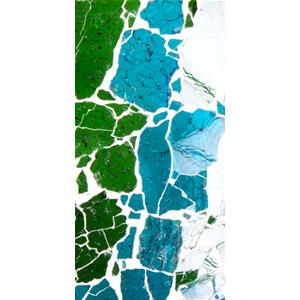 Applique in vetro mosaicata Green Bay h. 24 cm.