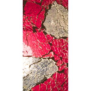 Vulcanic Eruption Handmade in mosaic glass h. 24 cm.