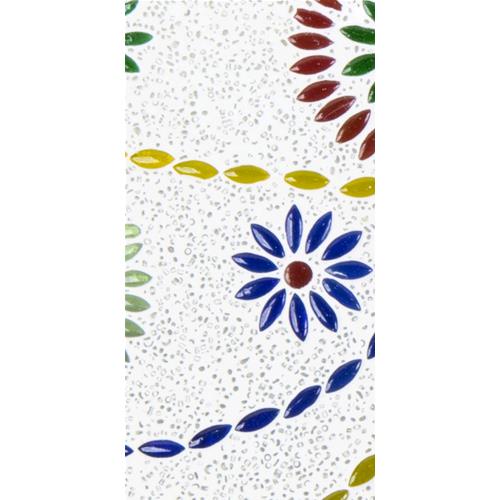 Floral Gray Handmade in mosaic glass h. 24 cm.