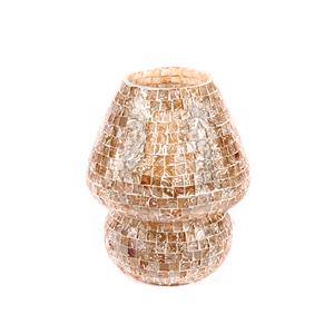 Lampada da tavolo in vetro mosaicata Artist's Yellow h. 23 cm.